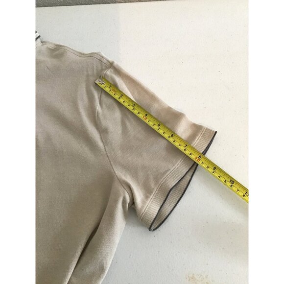 EXPRESS- MENS TAN SHORT SLEEVE POLO SHIRT SIZE LARGE - Picture 5 of 8